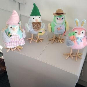 Set of Four Festive Bird Figurines 2023 Target